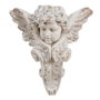 BigBuy Home Sculpture Ange Blanc en Résine et Oxyde de Magnésium 60 x 25 x 68 cm