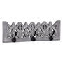 BigBuy Home Portemanteau Mural Gris 40 x 13 x 13 cm