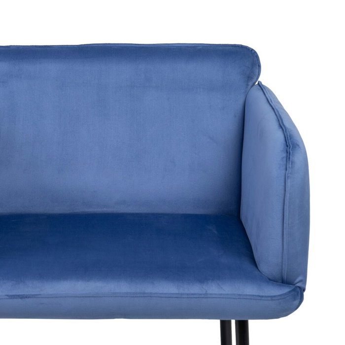 BigBuy Home Fauteuil Tissu Synthétique Bleu Métal BigBuy Home Fauteuil Tissu Synthétique Bleu Métal