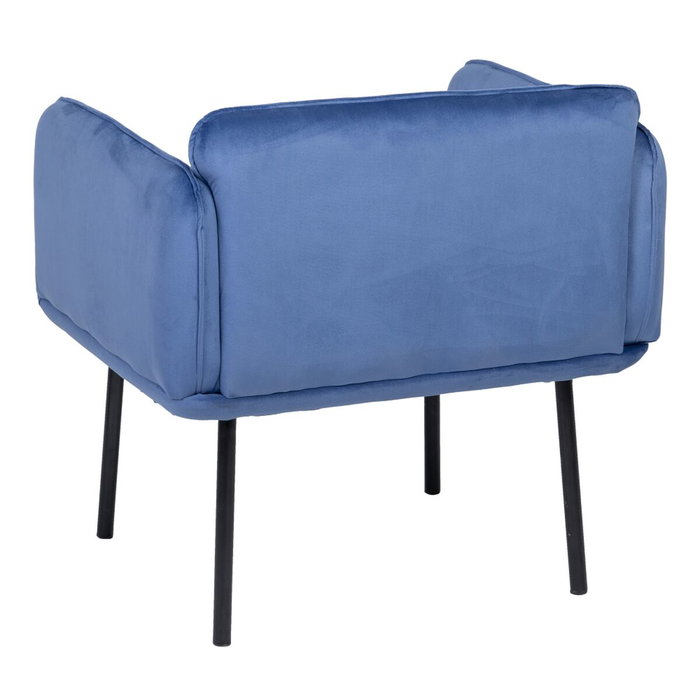 BigBuy Home Fauteuil Tissu Synthétique Bleu Métal BigBuy Home Fauteuil Tissu Synthétique Bleu Métal
