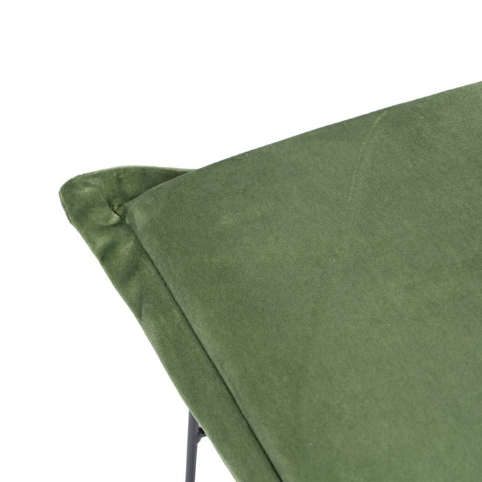 BigBuy Home Pouf Tissu Synthétique et Métal Vert clair