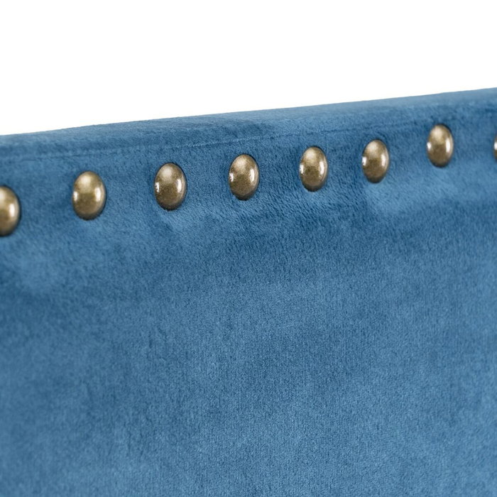 BigBuy Home Tête de lit 160 x 6 x 60 cm Tissu Synthétique Bleu