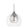 Suspension Hierro/Cristal Verre Gris Métal 220 V 30 x 30 x 50 cm 240 V