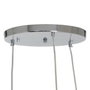 BigBuy Home Suspension Verre Gris Métal 33 x 33 x 50 cm