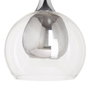 BigBuy Home Suspension Verre Gris Métal 33 x 33 x 50 cm