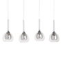 BigBuy Home Suspension Verre Gris Métal 90 x 16 x 50 cm