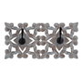 BigBuy Home Portemanteau Mural Gris 30 x 6,25 x 15,25 cm
