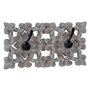 BigBuy Home Portemanteau Mural Gris 30 x 6,25 x 15,25 cm