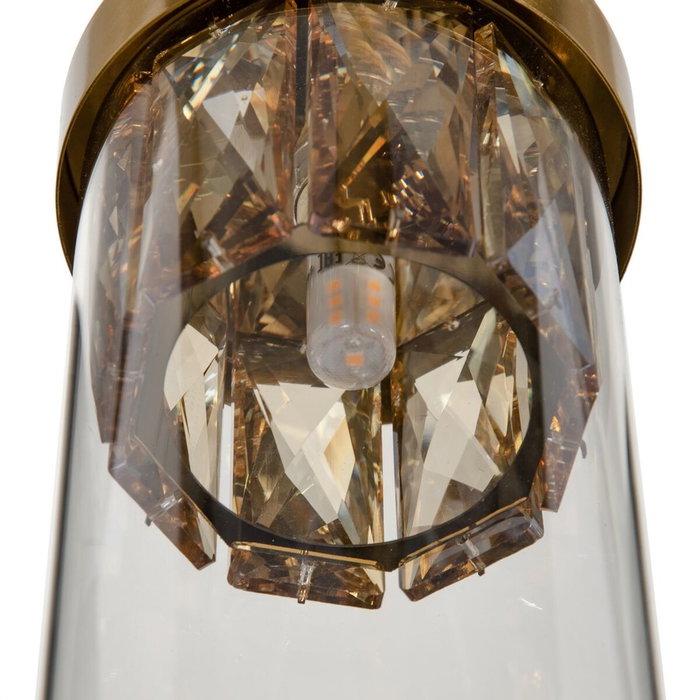 BigBuy Home Suspension Verre Doré Métal 27 cm 31 x 31 x 45 cm BigBuy Home Suspension Verre Doré Métal 27 cm 31 x 31 x 45 cm