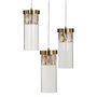 BigBuy Home Suspension Verre Doré Métal 27 cm 31 x 31 x 45 cm