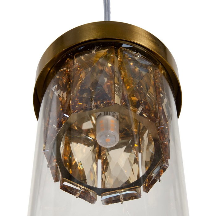 BigBuy Home Suspension 91 x 11 x 45 cm Verre Doré Métal