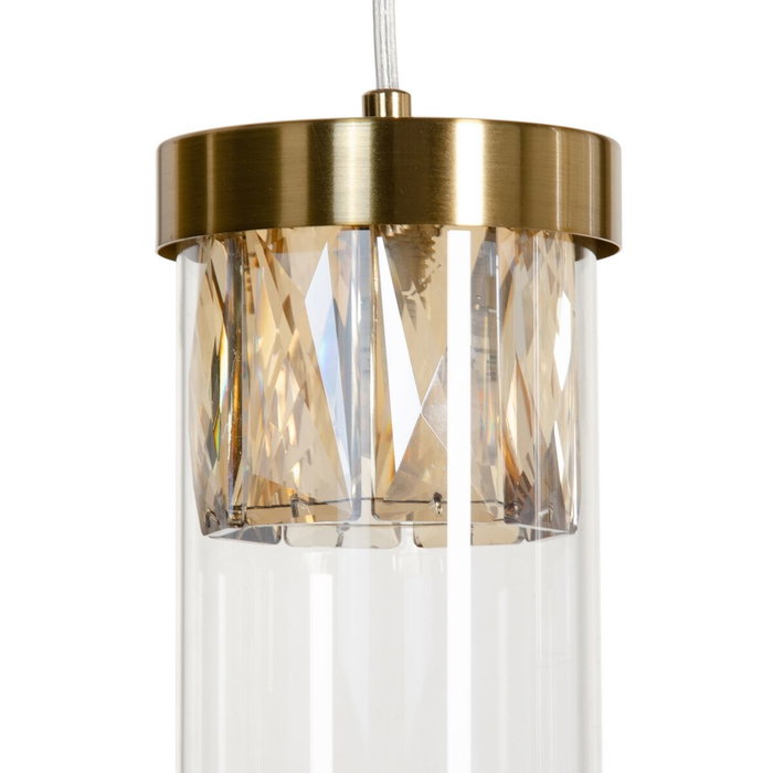 BigBuy Home Suspension 91 x 11 x 45 cm Verre Doré Métal