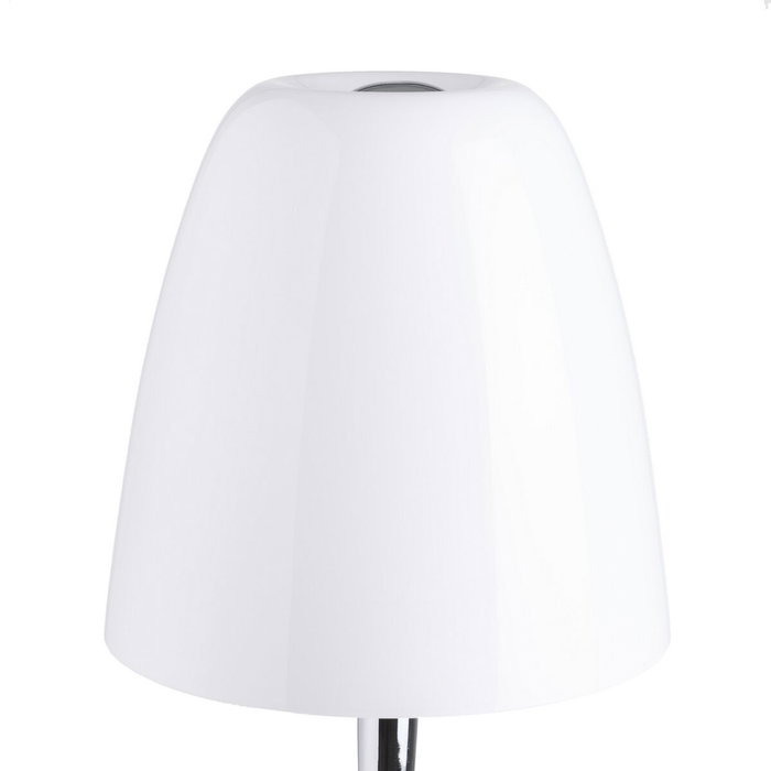 BigBuy Home Lampe de bureau Blanc et Argenté en Métal et Verre BigBuy Home Lampe de bureau Blanc et Argenté en Métal et Verre