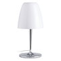 BigBuy Home Lampe de bureau Blanc et Argenté en Métal et Verre