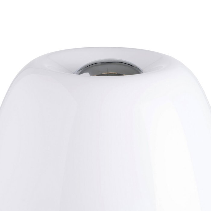 BigBuy Home Lampe de bureau Blanc et Argenté en Métal et Verre BigBuy Home Lampe de bureau Blanc et Argenté en Métal et Verre