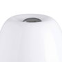 BigBuy Home Lampe de bureau Blanc et Argenté en Métal et Verre