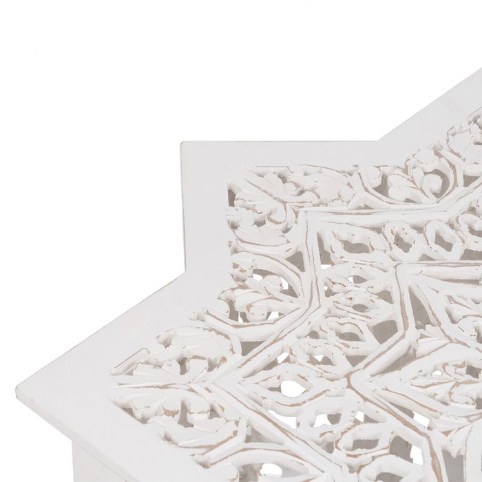 BigBuy Home Table Basse 2 Unités Blanche DMF BigBuy Home Table Basse 2 Unités Blanche DMF