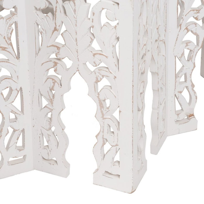 BigBuy Home Table Basse 2 Unités Blanche DMF BigBuy Home Table Basse 2 Unités Blanche DMF