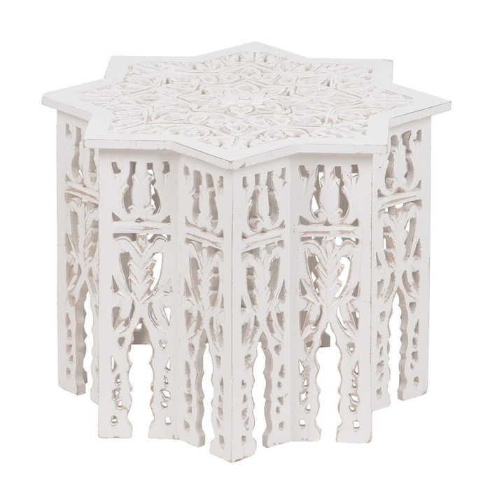 BigBuy Home Table Basse 2 Unités Blanche DMF BigBuy Home Table Basse 2 Unités Blanche DMF