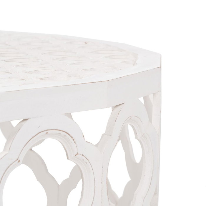 BigBuy Home Table Basse Circulaire Blanche 2 Unités BigBuy Home Table Basse Circulaire Blanche 2 Unités