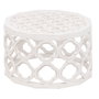 BigBuy Home Table Basse Circulaire Blanche 2 Unités