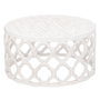 BigBuy Home Table Basse Circulaire Blanche 2 Unités