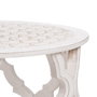 BigBuy Home Table d'appoint Circulaire Blanc Bois MDF 50 x 50 x 52 cm