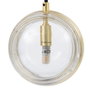 BigBuy Home Suspension Verre Doré et Fer 15 x 15 x 120 cm