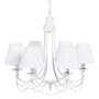 BigBuy Home Suspension Classique Métal Blanc 53 x 53 x 112 cm