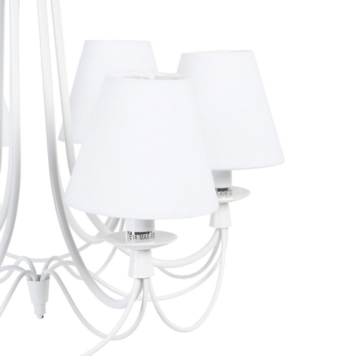BigBuy Home Suspension Classique Métal Blanc 53 x 53 x 112 cm BigBuy Home Suspension Classique Métal Blanc 53 x 53 x 112 cm