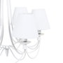 BigBuy Home Suspension Classique Métal Blanc 53 x 53 x 112 cm