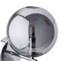 BigBuy Home Applique Murale Verre Argent Fer 21 x 18,5 x 30 cm