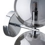 BigBuy Home Applique Murale Verre Argent Fer 21 x 18,5 x 30 cm