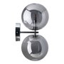 BigBuy Home Applique Murale Verre Argent Fer 21 x 18,5 x 30 cm