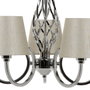 BigBuy Home Suspension Métal Argent 36 x 36 x 110 cm