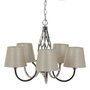 BigBuy Home Suspension Métal Argent 36 x 36 x 110 cm