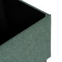 BigBuy Home Coffre Vert en Bois et Tissu Synthétique