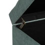 BigBuy Home Coffre Vert en Bois et Tissu Synthétique