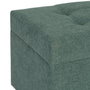 BigBuy Home Coffre Vert en Bois et Tissu Synthétique