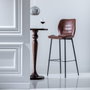 BigBuy Home Table d'appoint circulaire en bois de manguier Marron, 40 x 40 x 90 cm