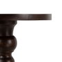 BigBuy Home Table d'appoint circulaire en bois de manguier Marron, 40 x 40 x 90 cm