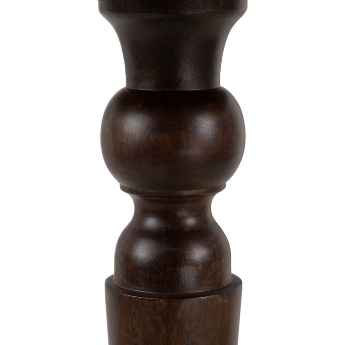 BigBuy Home Table d'appoint circulaire en bois de manguier Marron, 40 x 40 x 90 cm