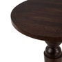 BigBuy Home Table d'appoint circulaire en bois de manguier Marron, 40 x 40 x 90 cm