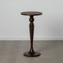 BigBuy Home Table d'appoint circulaire en bois de manguier Marron, 40 x 40 x 90 cm