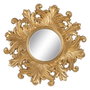 BigBuy Home Miroir mural 114 x 4,5 x 114 cm Verre Doré Bois