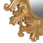 BigBuy Home Miroir mural 114 x 4,5 x 114 cm Verre Doré Bois