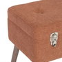 BigBuy Home Coffre 50 x 35 x 45 cm Rouge Foncé