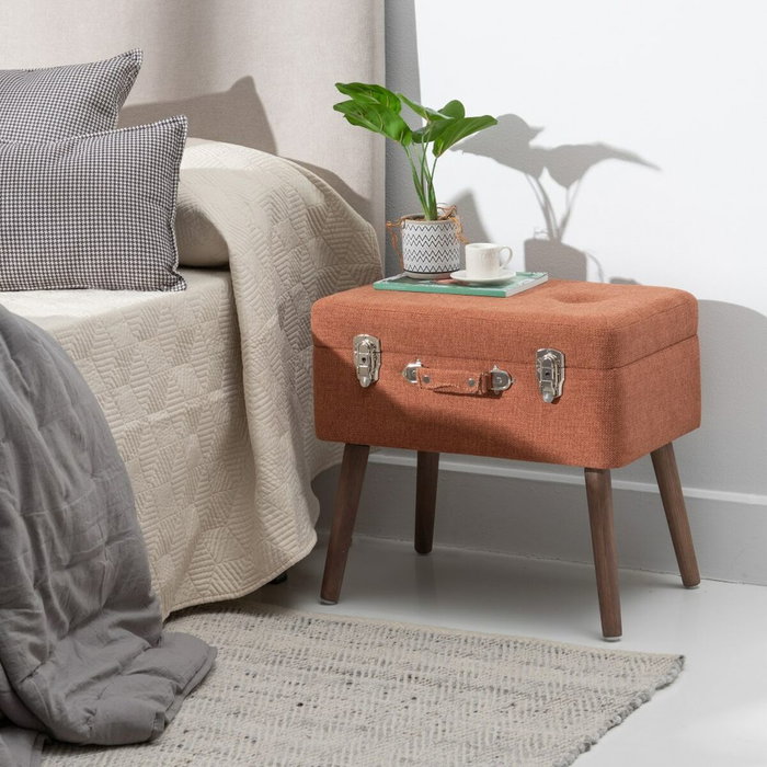 BigBuy Home Coffre 50 x 35 x 45 cm Rouge Foncé