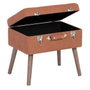 BigBuy Home Coffre 50 x 35 x 45 cm Rouge Foncé