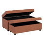BigBuy Home Coffre Banc Rouge Foncé